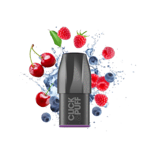 Click & Puff Pod – Myrtille Framboise Cerise (X-Bar)