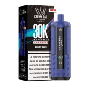 Berry Blue puff hyper max advanced crown bar 30k al fakher