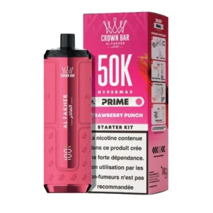 hyper max prime crown bar 50k al fakher Strawberry Punch